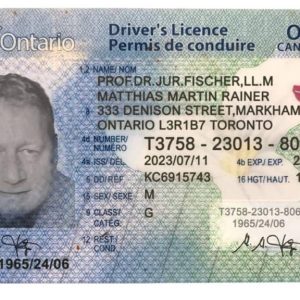 Legit Canadian driver's license
