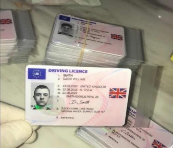 Buy real UK drivers license
