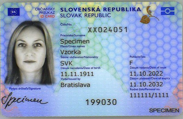 Buy Slovak Identity card