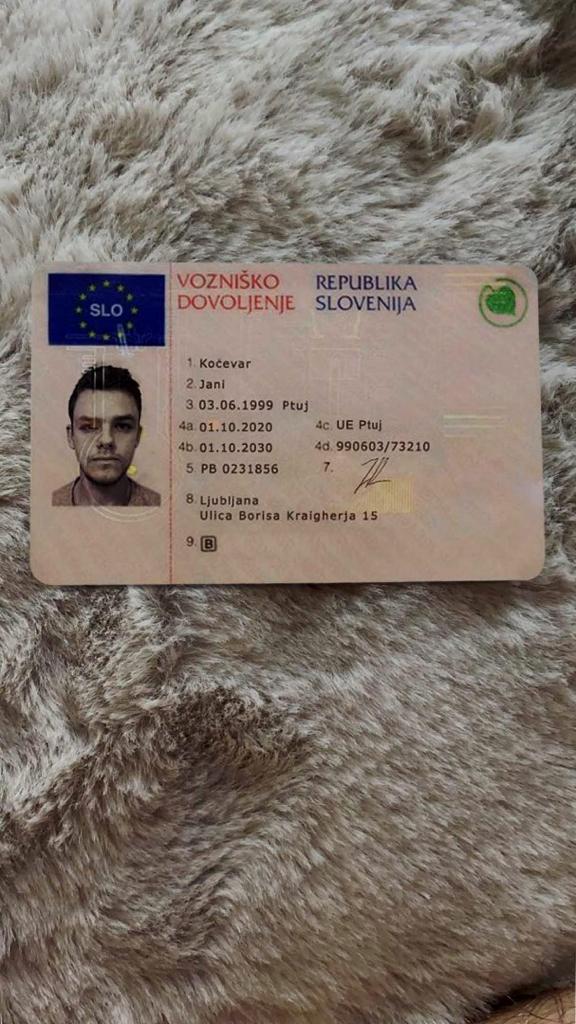 Slovenia drivers license online