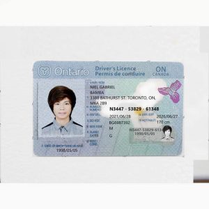 Legit Canadian driver’s license